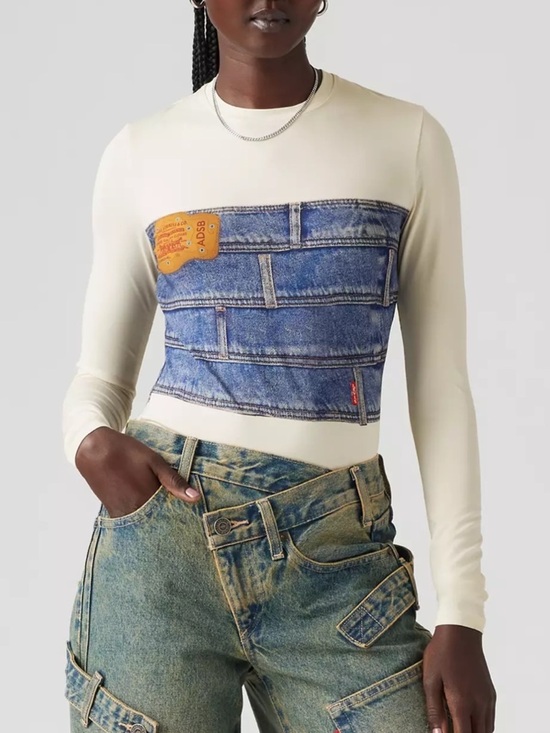 Levi's Tops - New Levis X ADSB Andersson Bell Second Skin Top Long Sleeve Shirt